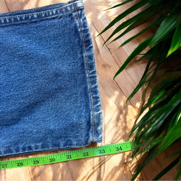VINTAGE WRANGLER Straight Leg Classic Denim Blue Jeans - 42x34 - Picture 11 of 14